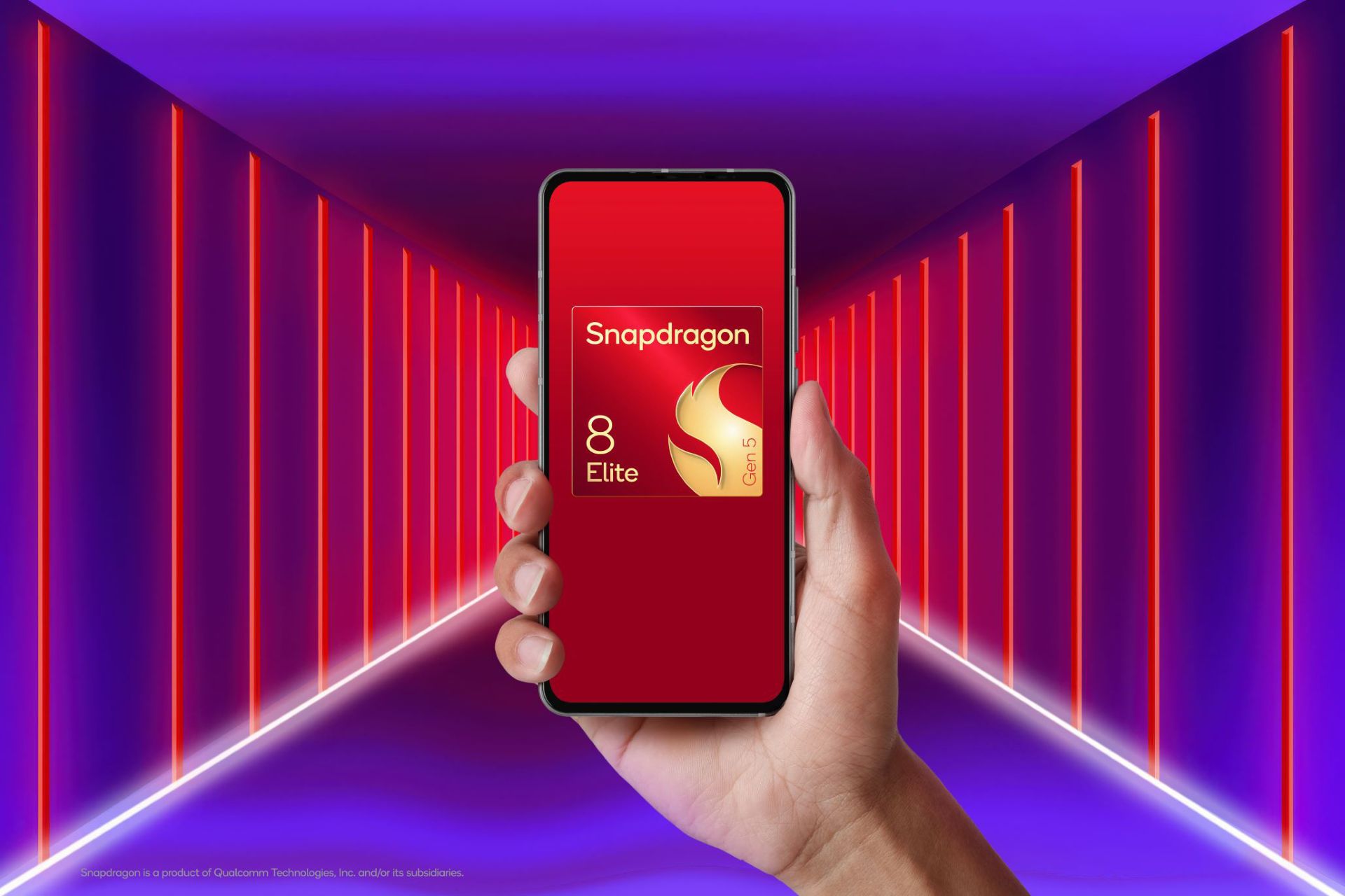 Qualcomm Snapdragon chip paired with CXMT DRAM modules against China flag background