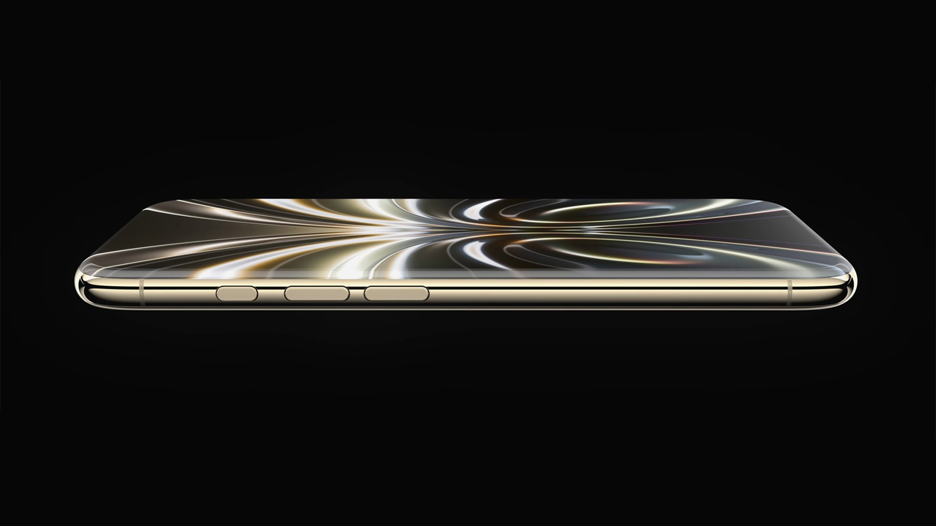 Conceptual render of the iPhone 20 with a quad-curved display.