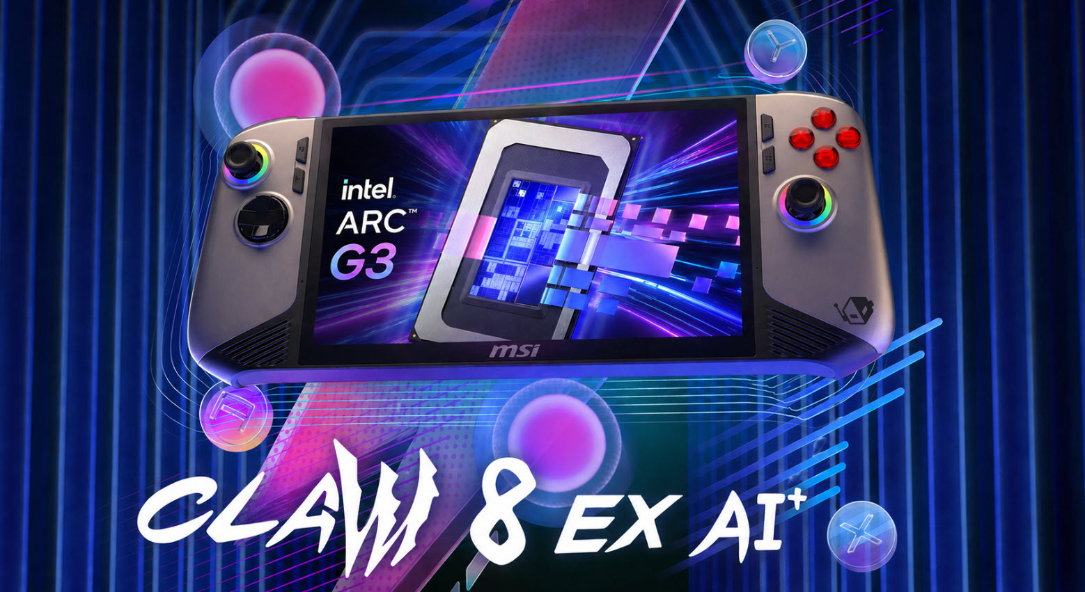 Screenshot of the MSI Claw 8 EX AI+ gaming handheld listed on an Australian retailer's website showing the price.