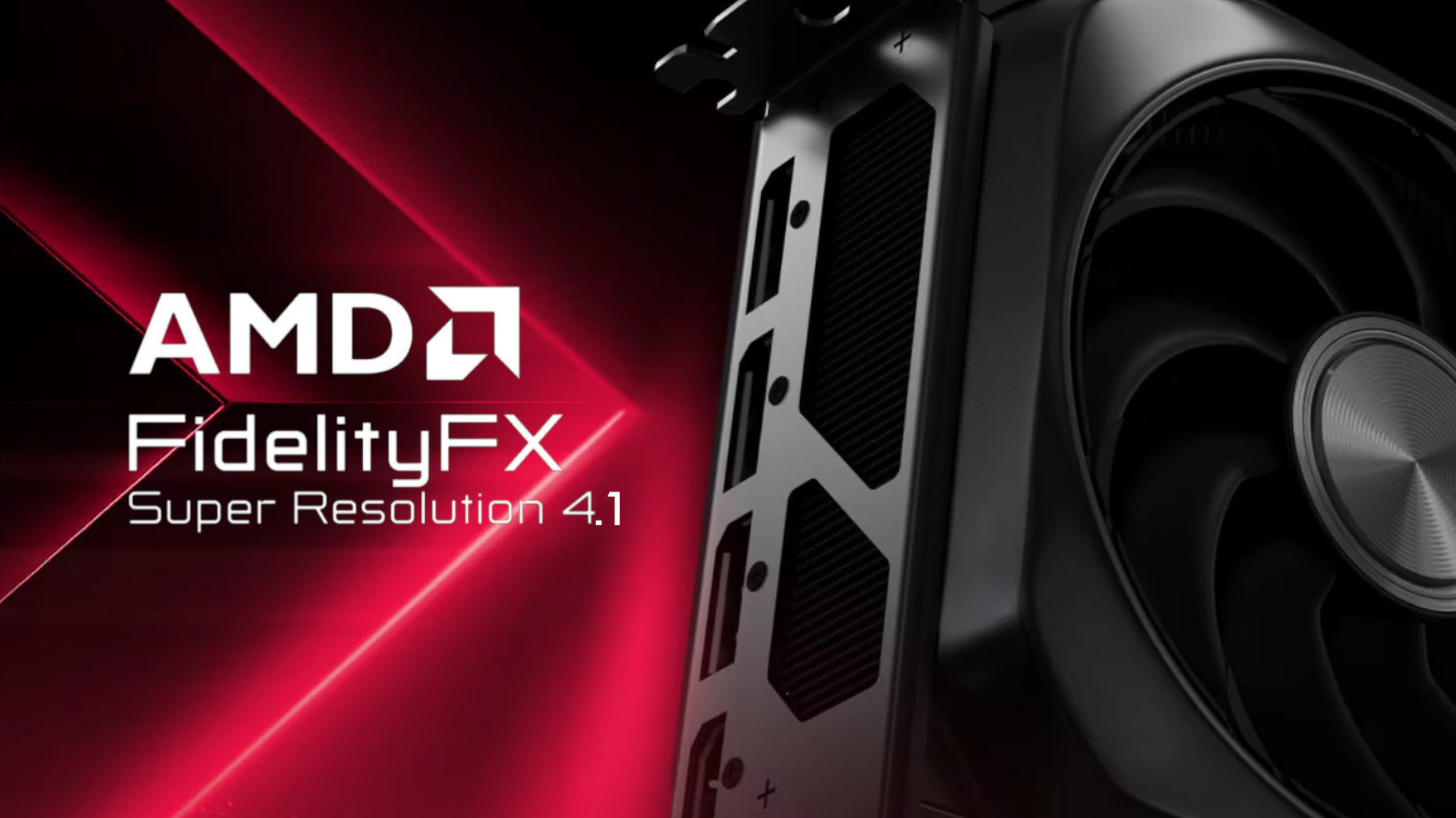 A screenshot of a game showcasing enhanced visuals with AMD's FSR technology applied.