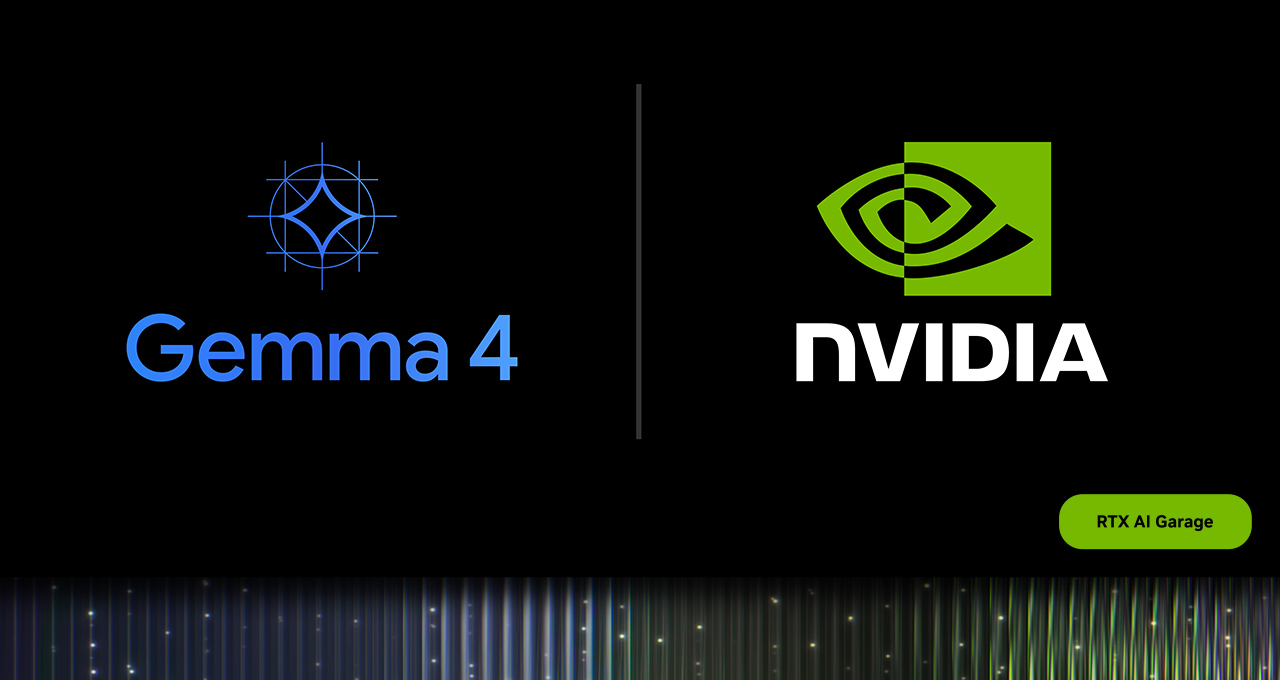 NVIDIA RTX GPU accelerating Google Gemma 4 models for local AI agents on PC and edge devices
