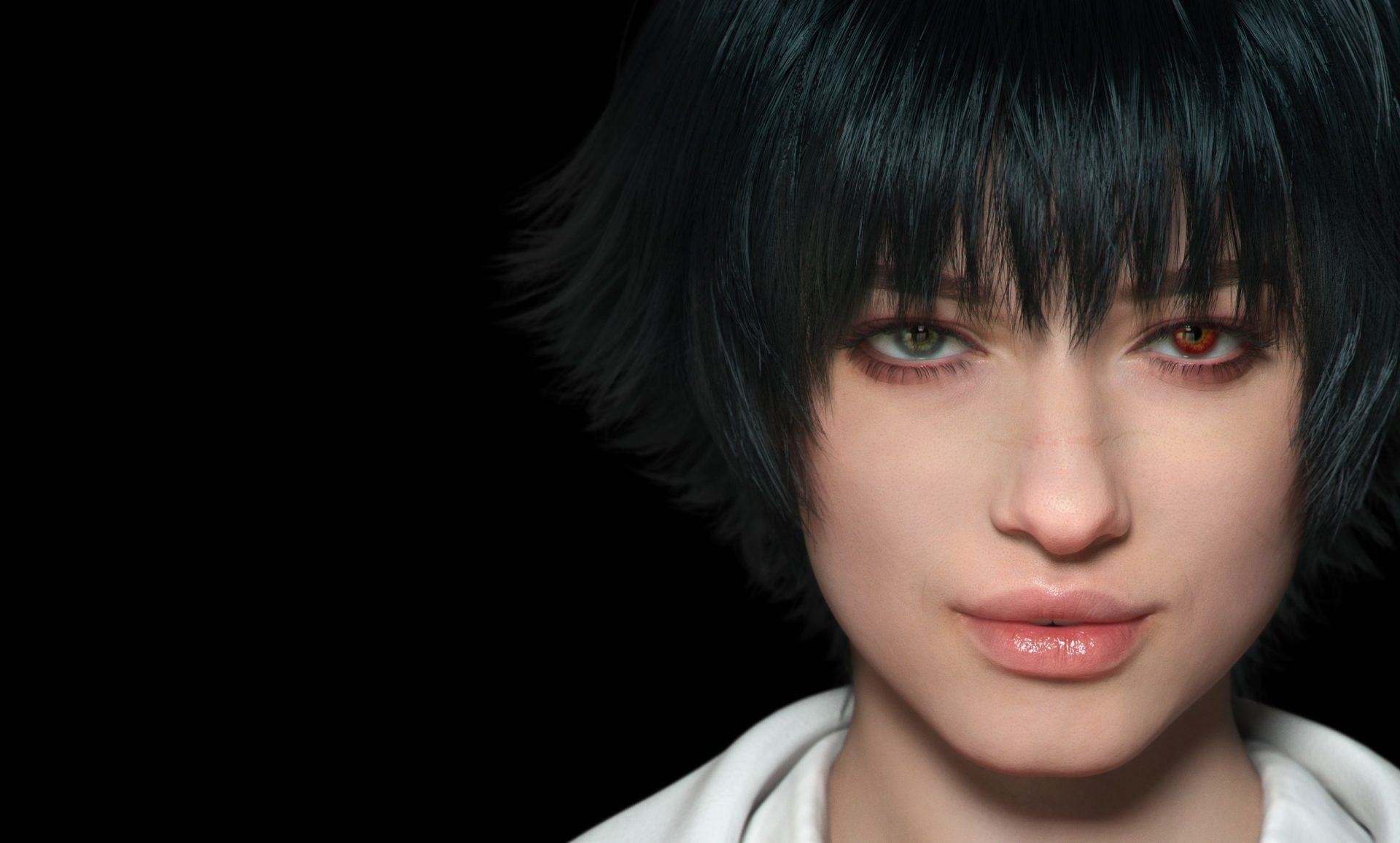 Screenshot from Devil May Cry 5 showing Dante in action.