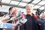 Nvidia CEO Jensen Huang speaking to reporters