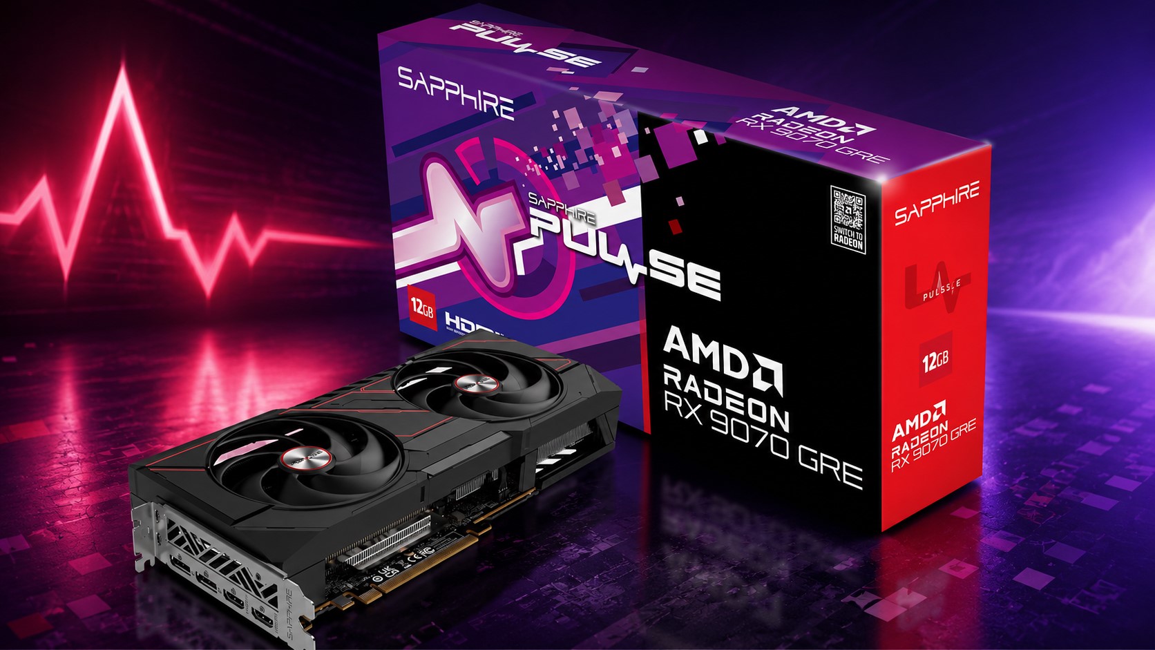 Sapphire Pulse AMD Radeon RX 9070 GRE Gaming OC GPU listed on Amazon US