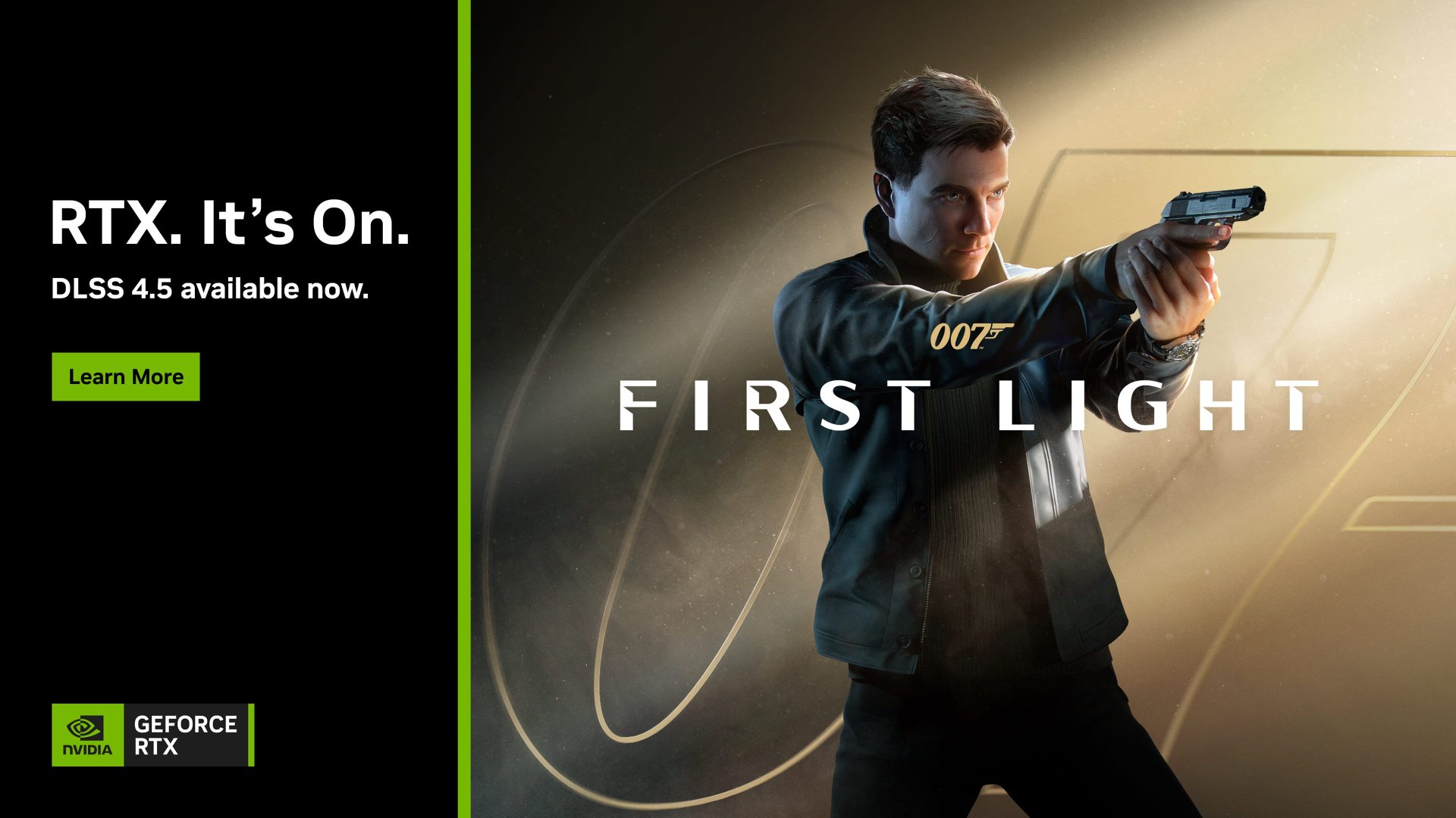 Screenshot showcasing a game scene with NVIDIA DLSS 4.5 enabled, highlighting improved visual detail and frame rate.
