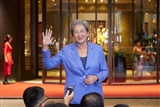 Photo of AMD CEO Lisa Su speaking at a conference.