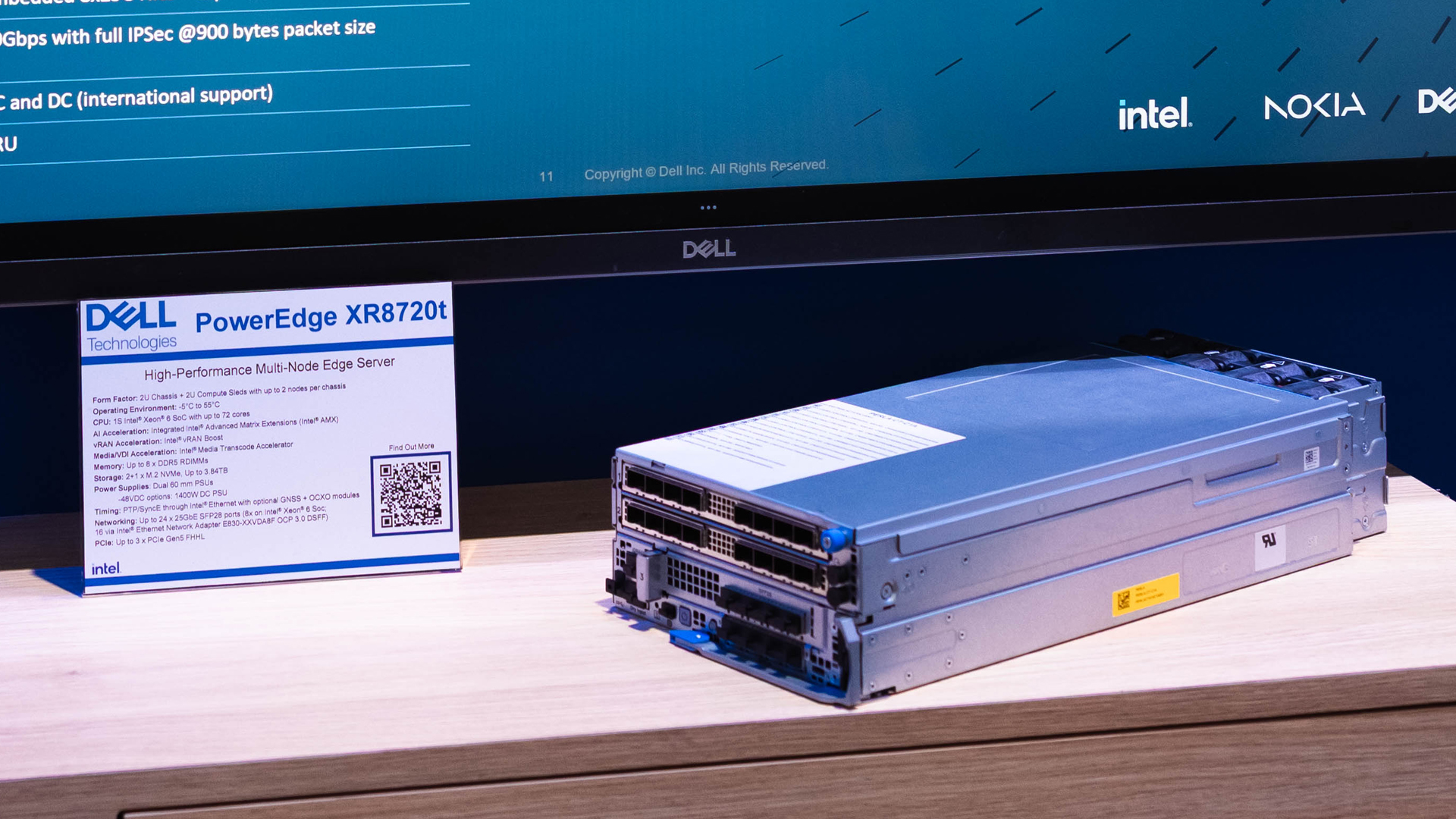 Dell PowerEdge XR8000 server with Intel Xeon 6 for Nokia 5G UPF at far edge