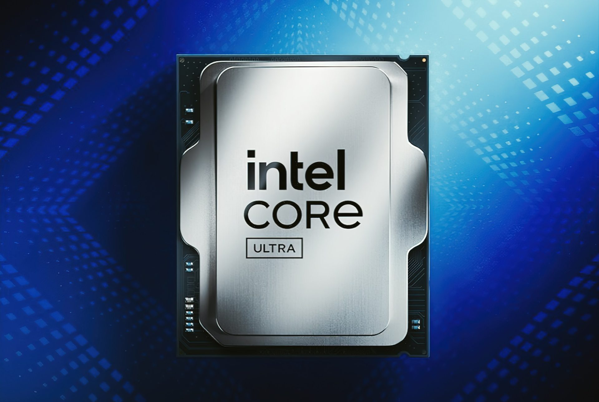 A close-up of a high-performance CPU with complex circuitry visible, symbolizing Intel's architectural shift.