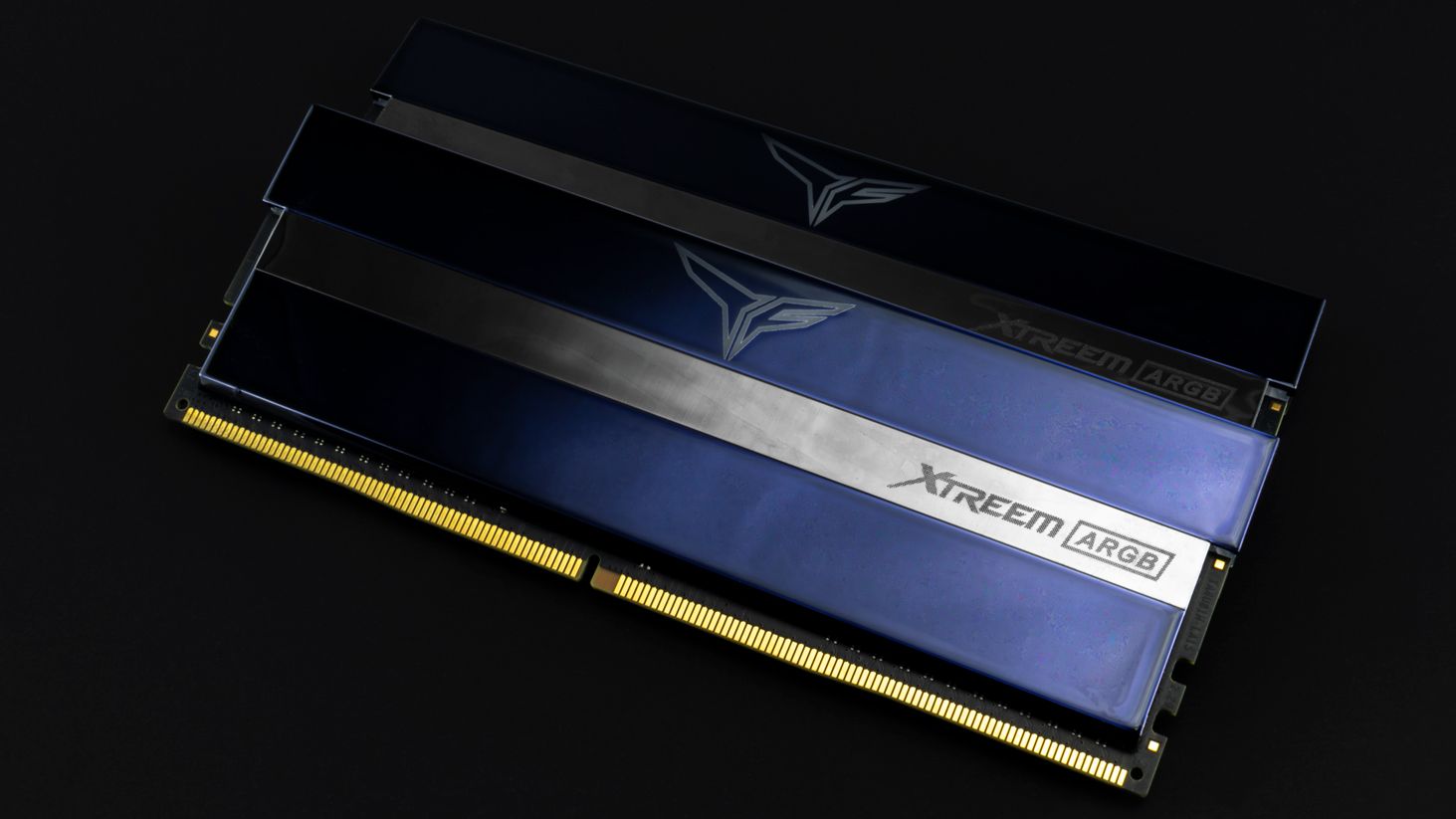 Team Group logo alongside graphics representing computer memory modules.