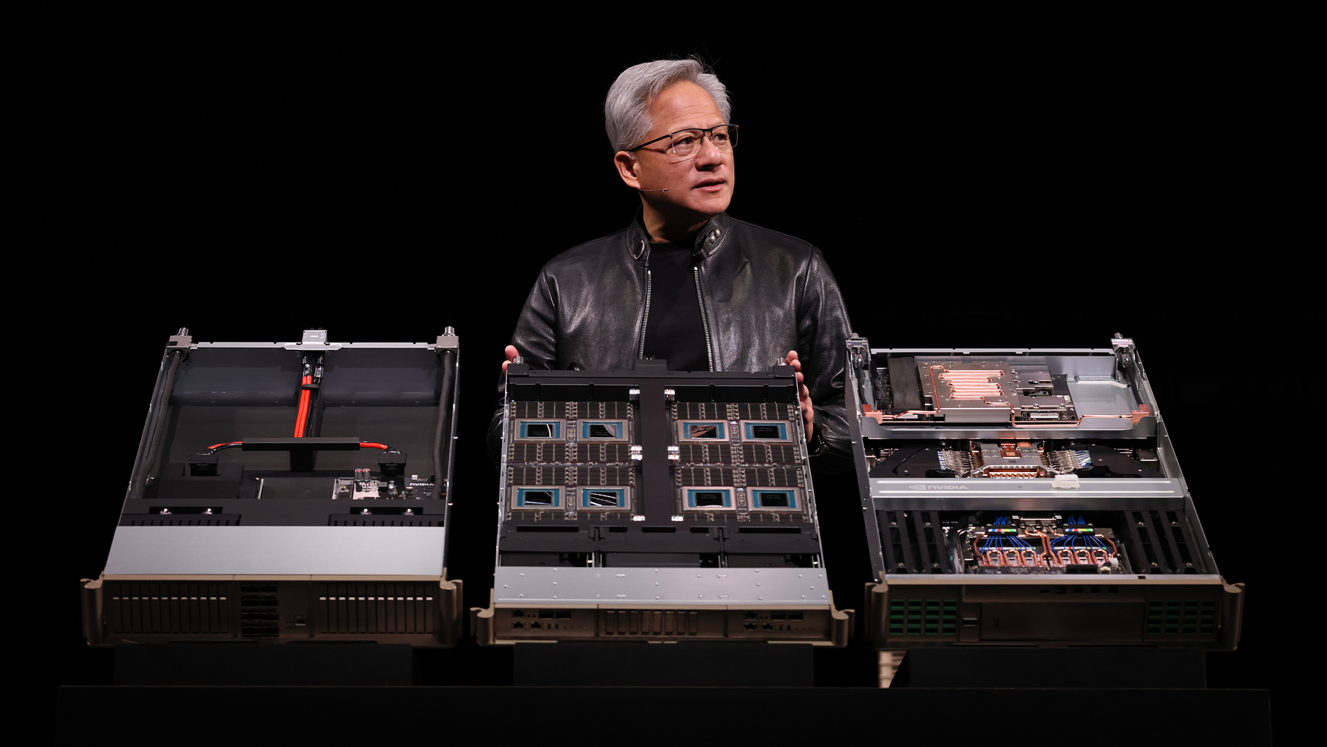 Jensen Huang announcing Vera Rubin and Feynman at NVIDIA GTC 2026 keynote